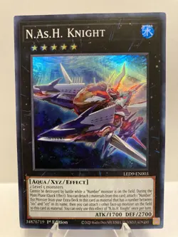 Yu-Gi-Oh! TCG N.As.H. Knight LED9-EN003 1st Edition *Super RARE* NM - Image 1