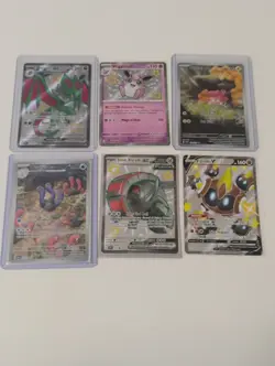 Pokemon Paldean Fates/Pawmi,Wugtrio Illustration Rare/Promo Holo Cards - Image 1