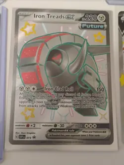Pokemon Paldean Fates/Pawmi,Wugtrio Illustration Rare/Promo Holo Cards - Image 3