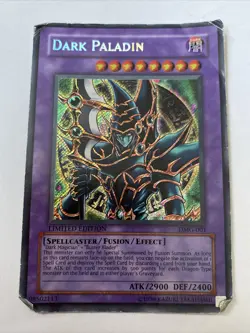 Dark Paladin Secret Rare Limited Edition Dmg-001 Wear On Card - Image 1