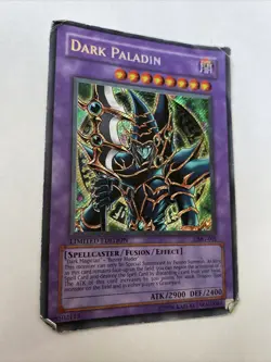 Dark Paladin Secret Rare Limited Edition Dmg-001 Wear On Card - Image 2