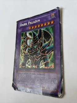 Dark Paladin Secret Rare Limited Edition Dmg-001 Wear On Card - Image 3