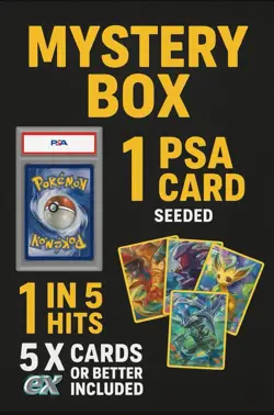 Pokemon Graded Card Mystery Pack * Guaranteed PSA Graded Slab* - Image 1