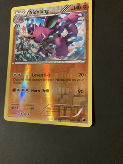 Pokemon Nidoking TCG Reverse Holo Rare Plasma Freeze 58/116 LP 2013 Card Vintage - Image 2