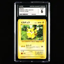 CGC EX/NM 6 Nintendo 1997 Pokemon PTCG JPN . card- Pikachu - Image 2