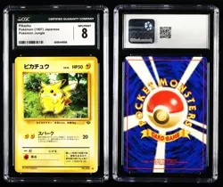 CGC NM/MINT 8 Nintendo 1997 Pokemon PTCG JPN . card- Pikachu - Image 1