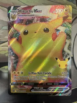 Pikachu VMAX Alternate Stamped 25th SWSH062 Black Star Promo Pokemon Card NM/M - Image 1
