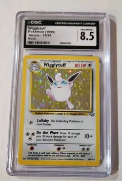 Vintage WOTC CGC 8.5 Wigglytuff 1999 Jungle 16/64 Holo Pokemon Card - Image 1
