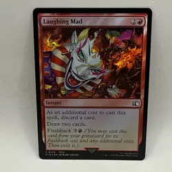 MTG Magic The Gathering Laughing Mad FIN Red Instant Card Draw Commander Foil - Image 1