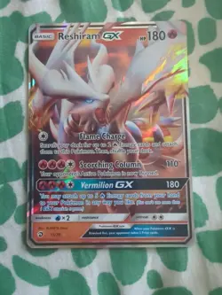 Pokemon Reshiram GX Dragon Majesty Holo Rare Card 11/70 NM/LP Condition - Image 1