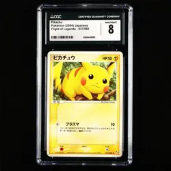 CGC NM/MINT 8 Nintendo 2004 Pokemon PTCG JPN . card- Pikachu - Image 1