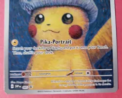Pokemon x Van Gogh: Pikachu with Grey Felt Hat SVP 085 Promo Card Near Mint - Image 2