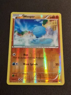 Pokemon Card XY Ancient Origins Reverse Holo Foil - Wooper 38/98 - Image 1