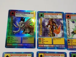 Vintage 1999 Digimon Card Lot of 9 Cards with Holos - Image 2