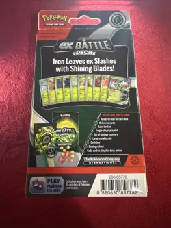 POKEMON TCG IRON LEAVES EX BATTLE DECK FACTORY SEALED 60 cards 🔥🔥🔥 - Image 2