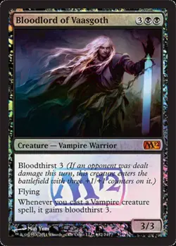 [1x] Bloodlord of Vaasgoth - Foil - Prerelease Promo Slight Play, English Pre-Re - Image 1