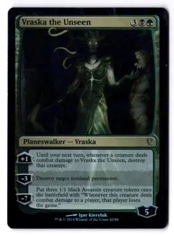 Vraska The Unseen MP* FOIL Duel Decks Jace vs. Vraska 042/082 mtg -UnltdCards - Image 1