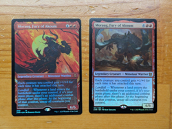 MTG Moraug, Fury of Akoum 2x Foil, Showcase, regular art, NM, unplayed - Image 1