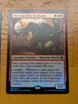 MTG Moraug, Fury of Akoum 2x Foil, Showcase, regular art, NM, unplayed - Image 3