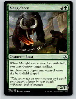 Magic the Gathering Manglehorn Amonkhet MTG Free Shipping! - Image 1