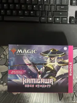 Magic The Gathering Kamigawa Neon Dynasty Bundle 8 Set Boosters 195166103143 - Image 1
