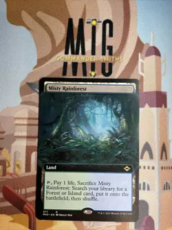 Misty Rainforest 🔥 Borderless Extended NonFOIL 🔥 MTG NM Near Mint (477) MH2 - Image 1