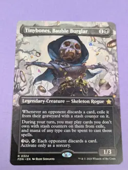 MTG Magic: Foundations: Tinybones, Bauble Burglar #0324 Rare - NM - Image 1