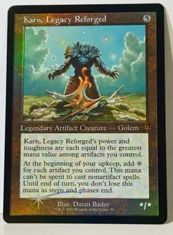 Karn, Legacy Reforged (Retro Frame) March of the Machine: The Aftermath Foil - Image 1