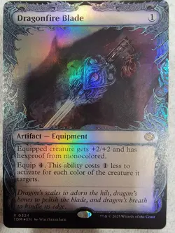 Magic the Gathering: Dragonfire Blade (Showcase) Tarkir: Dragonstorm Foil - Image 1