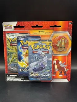 Pokemon TCG: Legendary Beast Pin Collection 3 Pack Blister Entei Sealed - Image 1