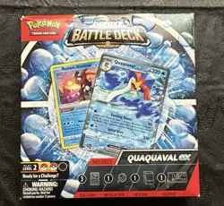 Pokemon Deluxe Battle Deck QUAQUAVAL ex Factory Sealed Box Ready To Play Deck - Image 1