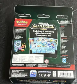 Pokemon Deluxe Battle Deck QUAQUAVAL ex Factory Sealed Box Ready To Play Deck - Image 2