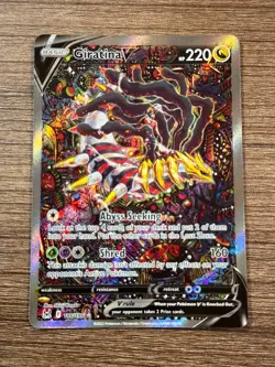 Giratina V Alt Art #186/196 Lost Origin SWSH Holo Pokemon Card TCG NM Ungraded - Image 1