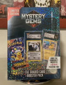 Pokemon TCG: Limited Edition Mystery Gems (1 Graded Card/1 Pack) Factory Sealed - Image 1