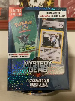 Pokemon TCG: Limited Edition Mystery Gems (1 Graded Card/1 Pack) Factory Sealed - Image 2