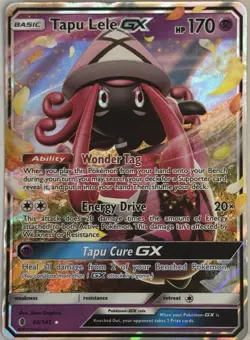 Pokemon Sun & Moon Guardians Rising 60/145 Ultra Rare Holo Tapu Lele GX NM-M - Image 1