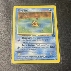 Psyduck #20 WOTC Black Star Promo Rare Pokemon Card 1999-2000 Vintage TCG NM - Image 1
