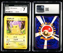 CGC NEAR MINT 7 Nintendo 1996 Pokemon PTCG JPN . card- Pikachu - Image 1