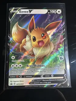 Pokemon TCG Eevee V SWSH065 SWSH: Sword & Shield Black Star Promo - Image 1