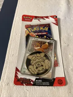 Pokemon Destined Rivals Blister Pack With Coin And Eevee Promo! NEW & SEALED - Image 1