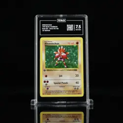 Hitmonchan 1999 Pokemon Base Set 1st Edition Holo #7/102 TAG 7.5 - Image 1