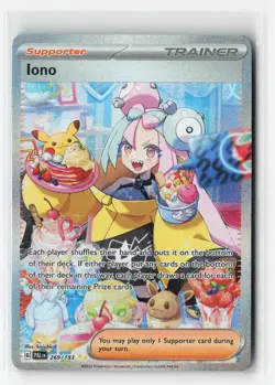 IONO 269/193 PALDEA EVOLVED SIR SPECIAL ILLUSTRATION RARE POKEMON TCG LP - Image 1