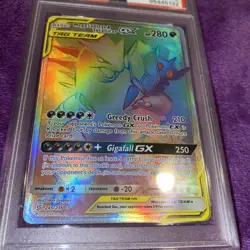 2019 Pokemon Sun & Moon M.Sbleye/Tyranitar GX Unified Minds-secret-FA PSA 9 - Image 2