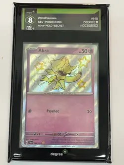 Abra 148/091 Shiny Rare Holo Baby Pokemon TCG Paldean Fates Degree 8 Near Mint - Image 1