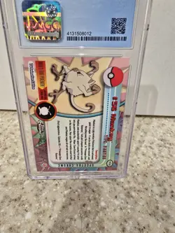 2000 Pokemon Topps Chrome Series 1 Mankey Chrome #56 CGC 8.5 - Image 2