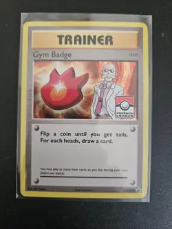 Pokemon Gym Badge XY209 - XY Black Star Promo - Blaine - Evolutions - Image 1