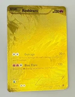 Pokemon Reshiram (114 Full Art Secret Rare) 114/113 Legendary Treasures Holo - Image 1