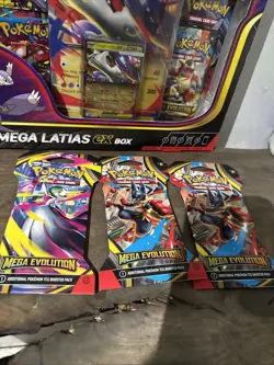 Pokemon TCG Mega Latias ex Box W 3x Booster Sleeves - Image 2