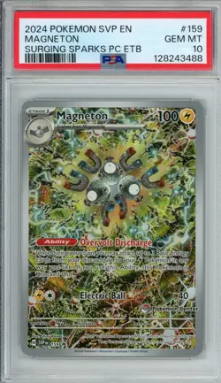 Magneton Pokemon Center Stamp #159 - Surging Sparks ETB Promo - PSA 10 Gem Mint - Image 1