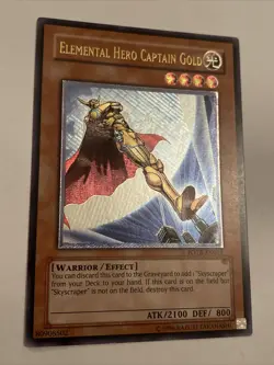 Elemental Hero Captain Gold Ultimate Rare Fotb-en014 - Image 1